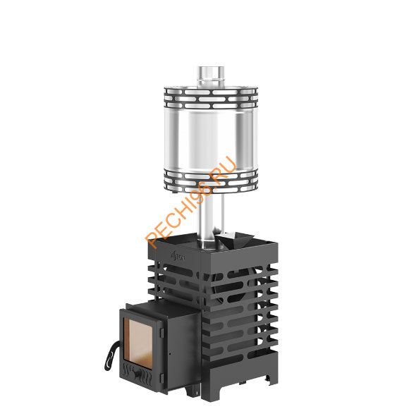 Печь банная Aston 12С с баком на трубе 50л, D115 (AISI 439) круглый в Нижнем Новгороде Печь банная Aston 12С с баком на трубе 50л, D115 (AISI 439) круглый в Нижнем Новгороде