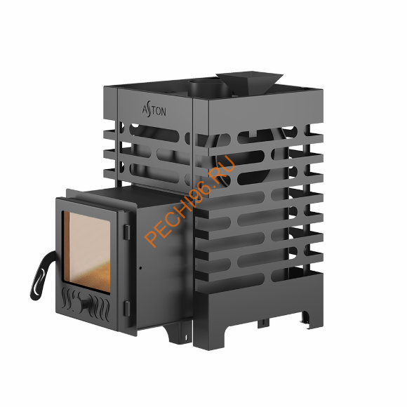 Печь банная Aston 12С с баком на трубе 50л, D115 (AISI 439) круглый в Нижнем Новгороде Печь банная Aston 12С с баком на трубе 50л, D115 (AISI 439) круглый в Нижнем Новгороде