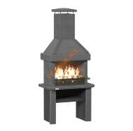 Печь-барбекю Принц Графит