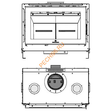 Каминная топка EdilKamin SCREEN EVO 80/2