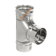 Тройник 87° ТиС Стандарт, нержавейка AISI 304, D180 мм