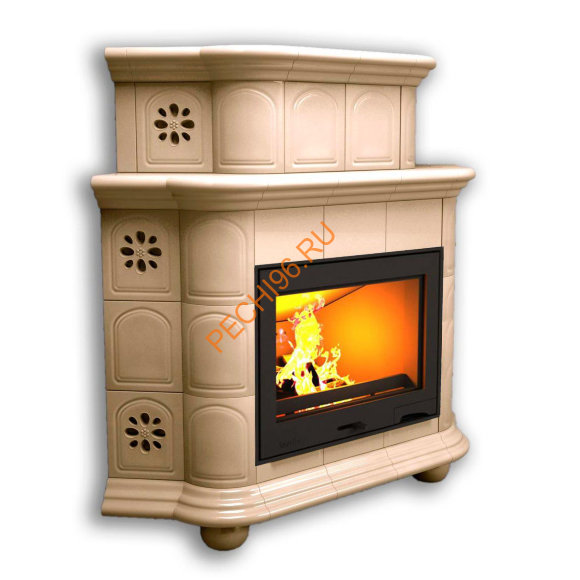 Печь-камин КимрПечь Прованс угловой двухъярусный Ваниль Печь-камин КимрПечь Прованс угловой двухъярусный Ваниль