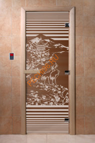 Дверь стеклянная DoorWood «Япония бронза», 2100х800 мм Дверь стеклянная DoorWood «Япония бронза», 2100х800 мм