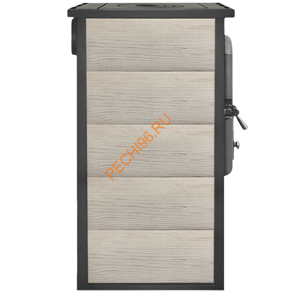 Печь-Камин Этна БКД Бежевый с плитой и т/о