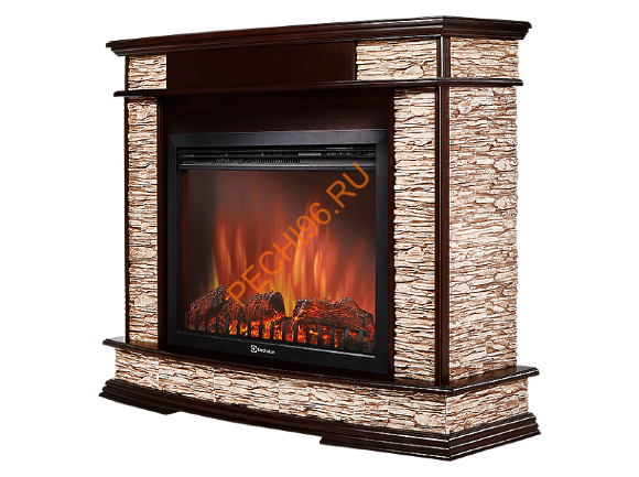 Электрокамин Electrolux Sphere Plus EFP/P-3320RLS с порталом Firelight Scala 30, сланец бурый