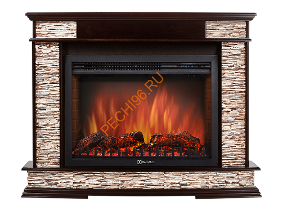 Электрокамин Electrolux Sphere Plus EFP/P-3320RLS с порталом Firelight Scala 30, сланец бурый