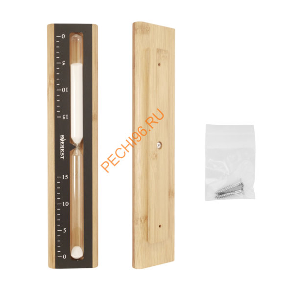 Часы песочные EVEREST Black, бамбук+алюминий (TG-15) Часы песочные EVEREST Black, бамбук+алюминий (TG-15)