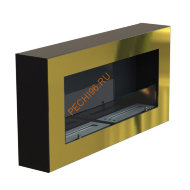 Биокамин WF250 II стемалит Арома, стекло тонированное, рамка латунь