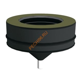 Конденсатосборник ВУЛКАН VBR D115/210 мм, нерж 0.5, черный