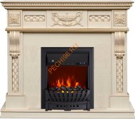 Электрокамин Royal Flame Corsica слоновая кость с патиной с очагом Aspen Электрокамин Royal Flame Corsica слоновая кость с патиной с очагом Aspen