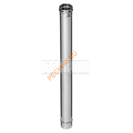 Дымоход Феррум, нержавейка AISI 430-0,8 мм d 115 мм L=1 м