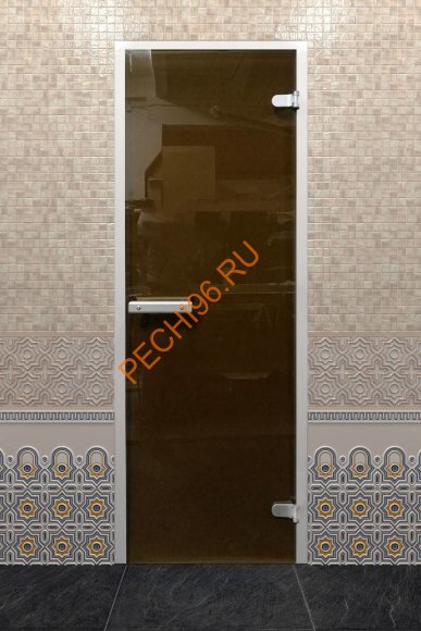 Дверь стеклянная DoorWood «Хамам Лайт Бронза», 1900х700 мм Дверь стеклянная DoorWood «Хамам Лайт Бронза», 1900х700 мм