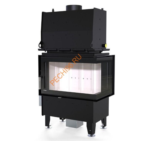 Каминная топка DEFRO HOME RIVA SM BL/BP SHORT, 16 кВт, 737/465/482мм, с т/о