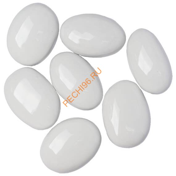 Декоративные камни ZeFire белые 7 штук