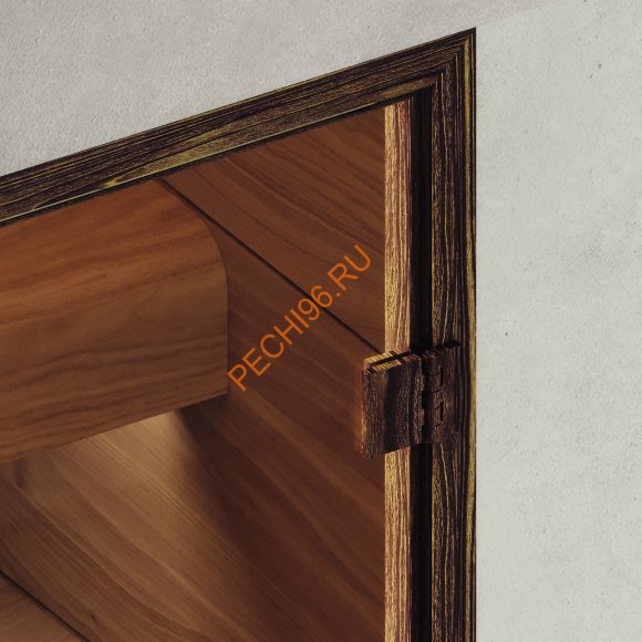 Дверь стеклянная DoorWood Хамам АРТ Wood 85 бронза матовая