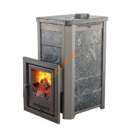 Печь банная Варвара Сказка УТК, пироксенит, нержавеющая сталь 6 мм