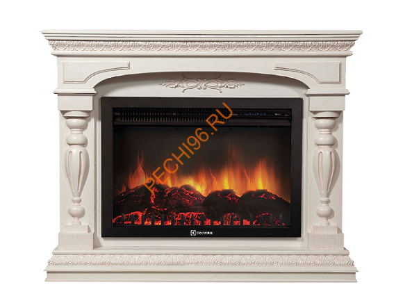 Электрокамин Electrolux EFP/P-3020LS с порталом Firelight Perfetto R, белёный дуб