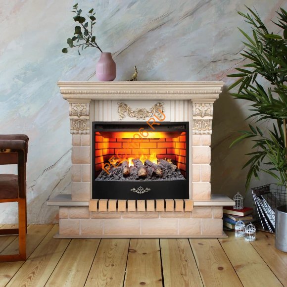 Электрокамин RealFlame Gracia 24/25,5 WT/AO с очагом 3D Firestar 25,5 Электрокамин RealFlame Gracia 24/25,5 WT/AO с очагом 3D Firestar 25,5