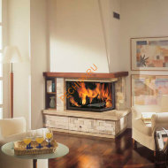 Дровяной камин EdilKamin MAGISTER corner с топкой TEKNO 2N SX Дровяной камин EdilKamin MAGISTER corner с топкой TEKNO 2N SX