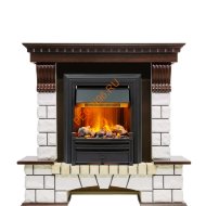 Электрокамин Dimplex Pierre Luxe с очагом Brookline Black темный дуб/ белый