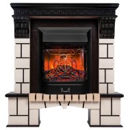 Электрокамин RealFlame Stone STD AO с очагом Majestic Lux BL RC Электрокамин RealFlame Stone STD AO с очагом Majestic Lux BL RC