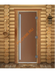 Дверь стеклянная DoorWood «Престиж» PRO, 700х1900мм, бронза матовая Дверь стеклянная DoorWood «Престиж» PRO, 700х1900мм, бронза матовая