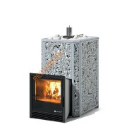 Печь банная ИзиСтим Ялта 25 Хохлома серая