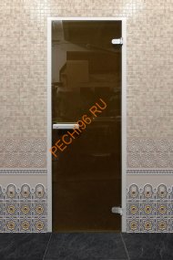 Дверь стеклянная DoorWood «Хамам Лайт Бронза», 2000х800 мм Дверь стеклянная DoorWood «Хамам Лайт Бронза», 2000х800 мм
