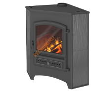 Печь-Камин Этна БКД Антрацит угловой