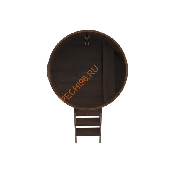 Купель для бани BentWood круглая из мореного дуба Премиум, D1,17м