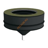 Конденсатосборник ВУЛКАН VBR D150/250 мм, нерж 0.5, черный
