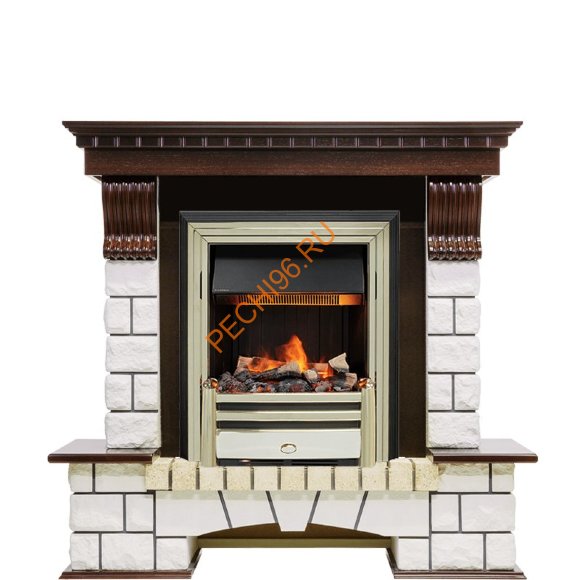 Электрокамин Dimplex Pierre Luxe с очагом Cavendish темный дуб/ белый Электрокамин Dimplex Pierre Luxe с очагом Cavendish темный дуб/ белый