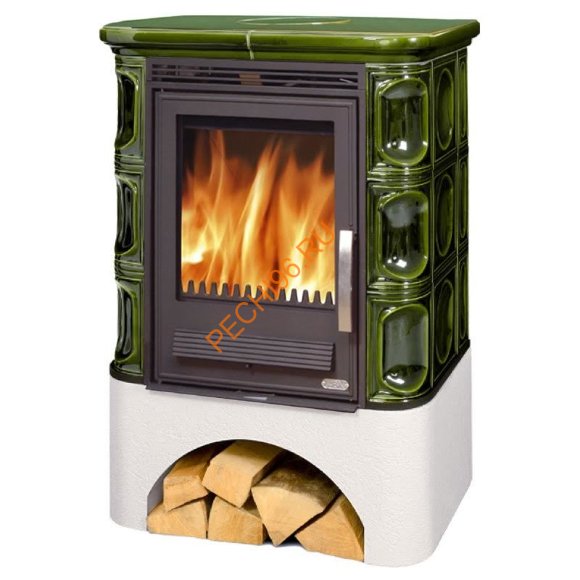 Печь-камин ABX Marina KPI, белый цоколь, вставка Комбо Печь-камин ABX Marina KPI, белый цоколь, вставка Комбо