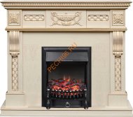 Электрокамин Royal Flame Corsica слоновая кость с патиной с очагом Fobos FX Электрокамин Royal Flame Corsica слоновая кость с патиной с очагом Fobos FX