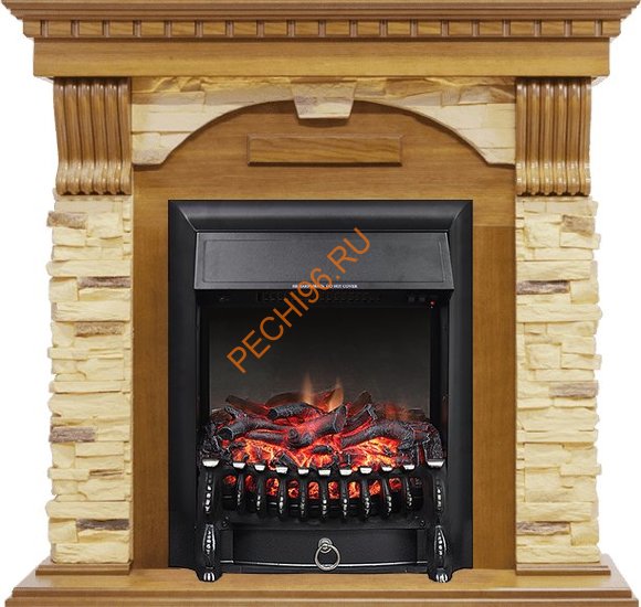 Электрокамин Royal Flame Dublin дуб/сланец с очагом Fobos FX Электрокамин Royal Flame Dublin дуб/сланец с очагом Fobos FX