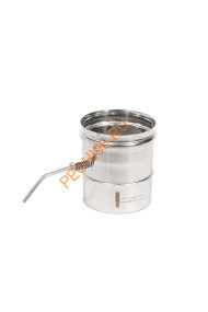 Шибер-задвижка ТиС Стандарт, нержавейка AISI 304, D150 мм Шибер-задвижка ТиС Стандарт, нержавейка AISI 304, D150 мм