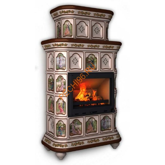 Печь-камин КимрПечь Истра пристенный двухъярусный Усадьба Печь-камин КимрПечь Истра пристенный двухъярусный Усадьба