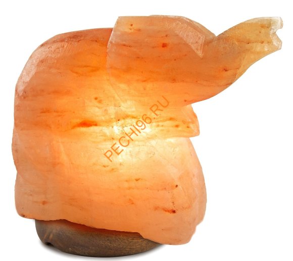 Светильник из гималайской соли Слон с диммером