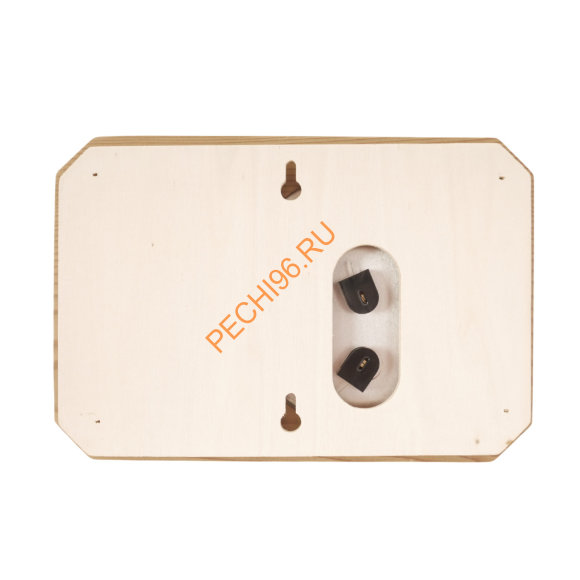 Термогигрометр EVEREST мини White с часами, кедр (TG-09)