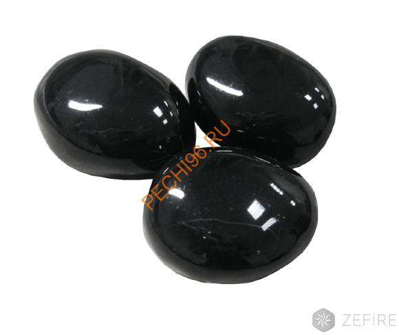 Декоративные камни ZeFire черные 14 штук