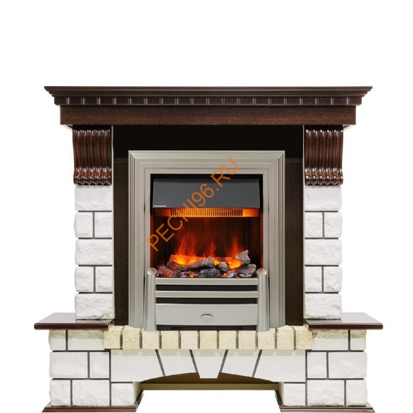 Электрокамин Dimplex Pierre Luxe с очагом Chesford темный дуб/ белый Электрокамин Dimplex Pierre Luxe с очагом Chesford темный дуб/ белый