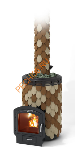 Печь банная ТМФ Альфа Панголина Inox ЧД БСЭ ЗК шамот-терракота