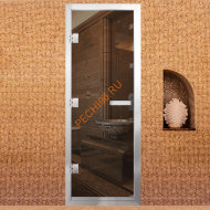 Дверь в хамам стеклянная Арта Престиж ГР Бронза MATELUX, коробка алюминий с порогом Дверь в хамам стеклянная Арта Престиж ГР Бронза MATELUX, коробка алюминий с порогом