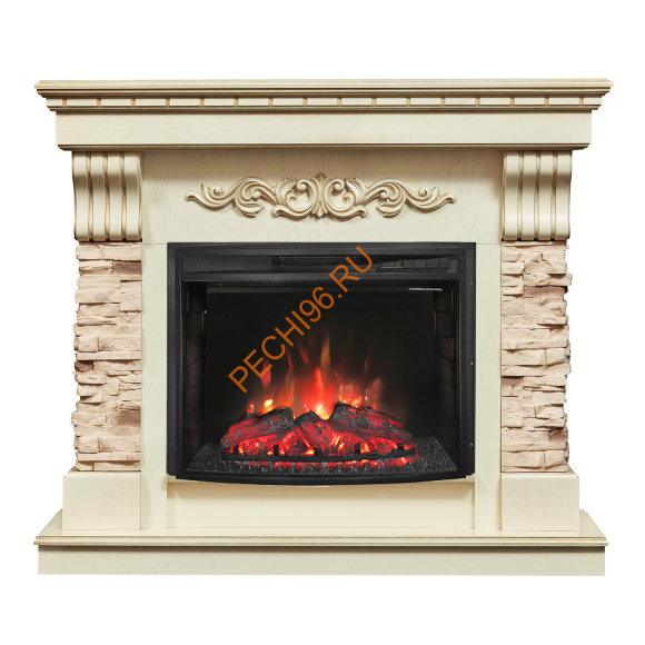 Электрокамин RealFlame Marseilles Luxe 25,5 WT с очагом Evrika 25,5