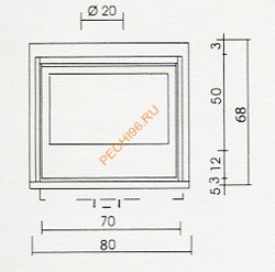 Каминная топка EdilKamin FIREBOX LUCE PLUS 62 V