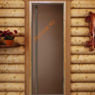 Дверь стеклянная DoorWood «Престиж» FLASH ROYAL, 700х1900мм, бронза матовая