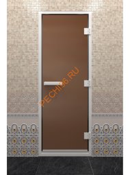 Дверь стеклянная DoorWood Хамам бронза матовая, 2000х800 мм Дверь стеклянная DoorWood Хамам бронза матовая, 2000х800 мм