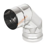 Отвод Везувий 90° (AISI 430/0,5мм) D100мм