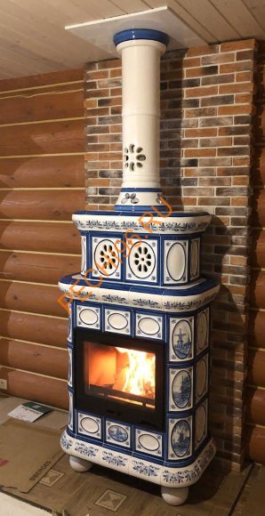 Печь-камин КимрПечь Медальон угловой Голландия Печь-камин КимрПечь Медальон угловой Голландия