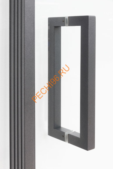 Дверь стеклянная EOS Хамам Антрацит, прозрачная, 2200х900 мм